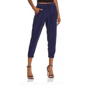 Ramy Brook Crop Jogger Pants Women's XS Extra Small R Purple Drawstring